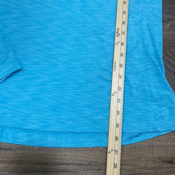 Slazenger Golf Womens XL Blue Space Dye Quarter Zip Pullover Long Sleeve Shirt - Picture 4 of 6